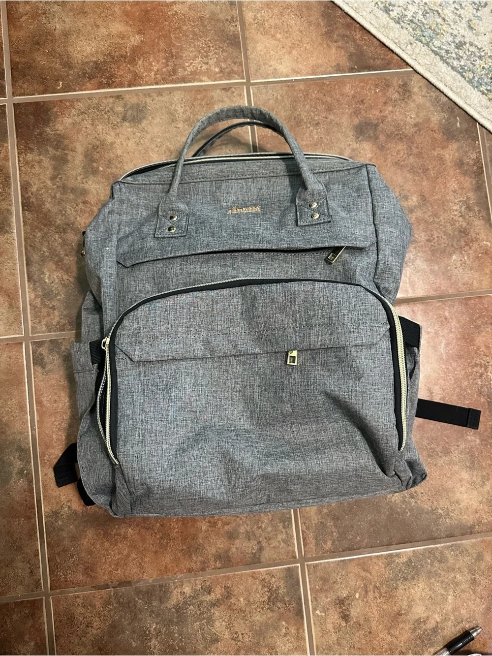 Light Gray Travel Backpack or Work Bag
